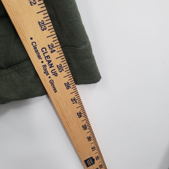 Torrid Long Sleeve Button Down Dress Women Size 2 Plus Linen Blend V Neck - Picture 10 of 11